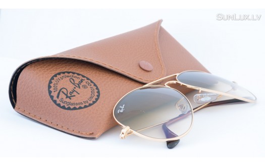 Ray-Ban Aviator Large Metal Gradient Gold (RB3025 001/51 58mm) saules brilles